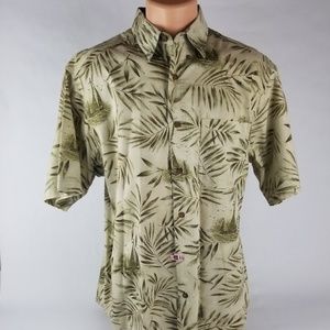 Woolrich Natural Sailing S/S Button Front Size L